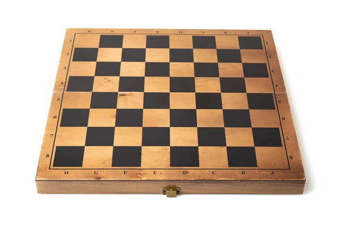 Dark Wooden Chessboard