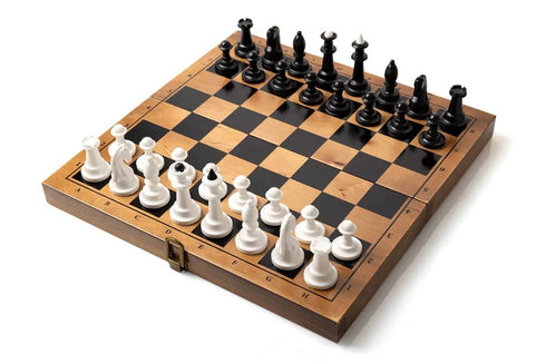 Dark Wooden Chessboard