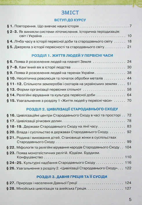 History of Ukraine. World History. Textbook for 6th Grade