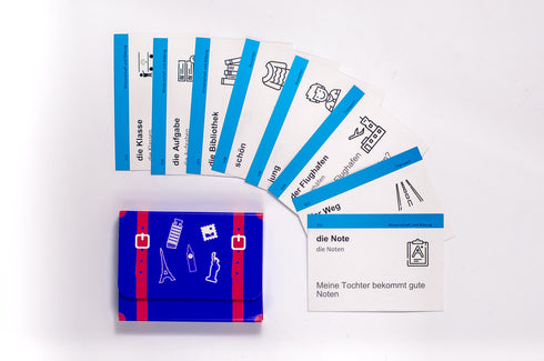 Flashcards de vocabulaire, niveau d'entrée. Allemand A1