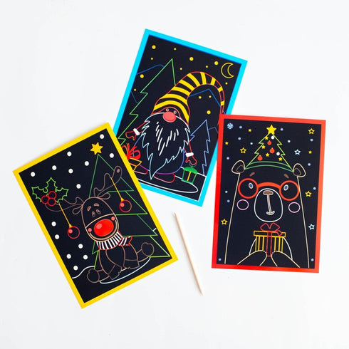 Gravures en couleurs et pages à colorier. Nouvelle année