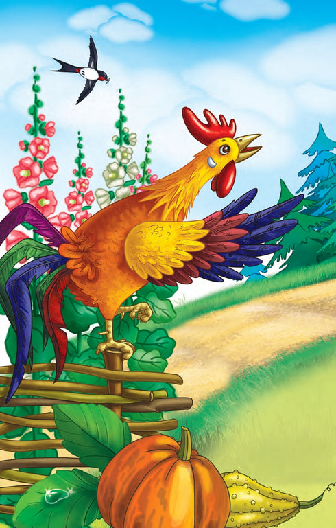 Een kat en een haan. Verhaal