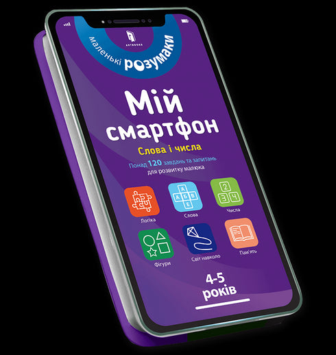 Mijn smartphone. 4-5 jaar oud. Woorden en cijfers