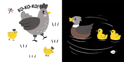 Mon livre de contrastes. Maman et bébé