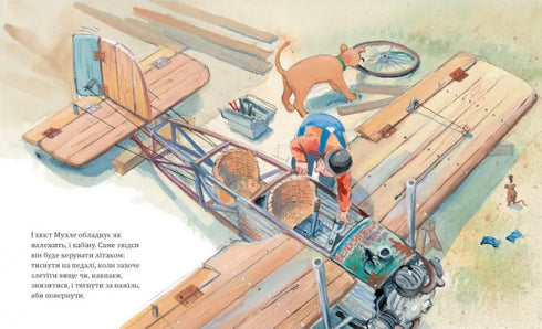 Mulle Meck bouwt een vliegtuig