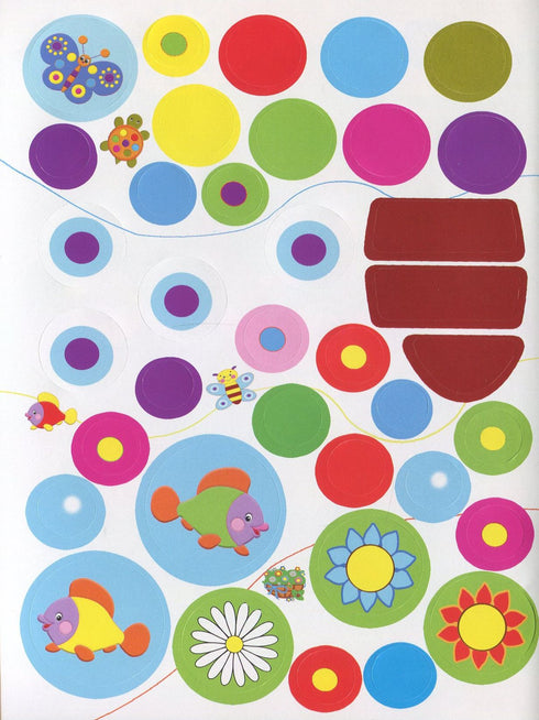 Розвивальні наліпки для малюків. Павич