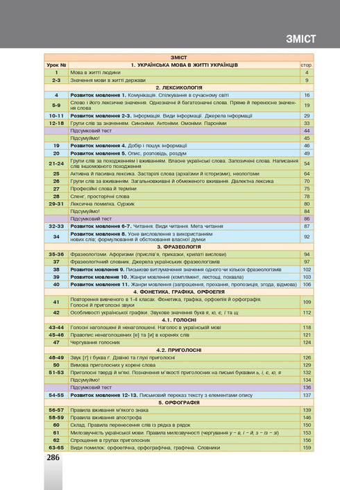 "Ukrainian language" textbook for 5th grade of general secondary education institutions - 9789661067294
