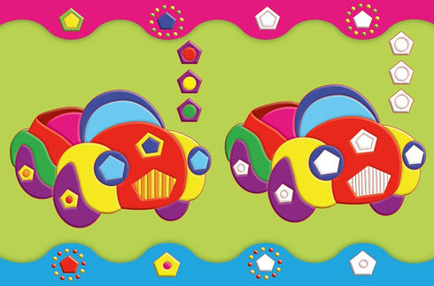 Autocollants éducatifs pour les tout-petits. Locomotive.