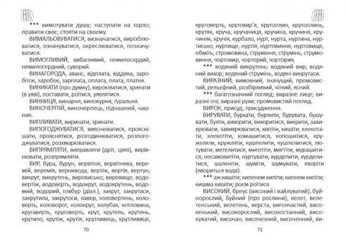 Dictionary of Ukrainian Synonyms